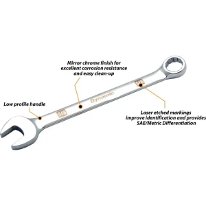 12 Point SAE Combination Wrenches, Mirror Chrome - view 2