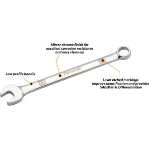 19 Piece Metric Combination Wrench Set, Mirror Chrome Finish, 6mm – 24mm - view 2
