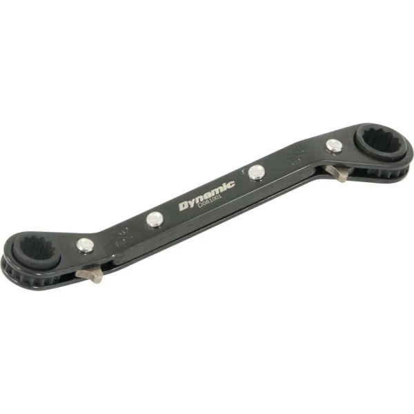 3/8″ X 7/16″ Double Box End Ratcheting Wrench, 25° Offset