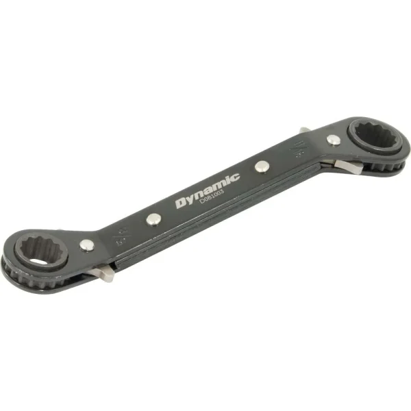 5/8″ X 11/16″ Double Box End Ratcheting Wrench, 25° Offset