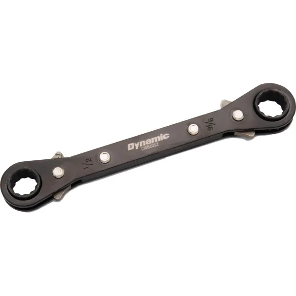 1/2″ X 9/16″ Double Box End Ratcheting Wrench, Straight