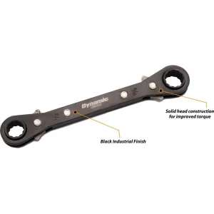5/8″ X 11/16″ Double Box End Ratcheting Wrench, Straight - view 3