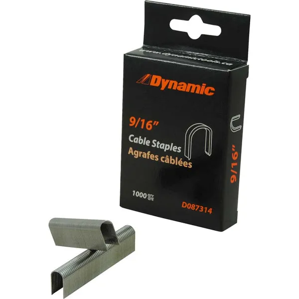 9/16″ Cable Staples, 1,000/pack
