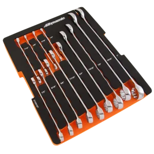14 Piece SAE Combination Wrenches With Foam Tool Organizer
