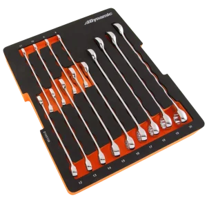 14 Piece Metric Combination Wrenches With Foam Tool Organizer