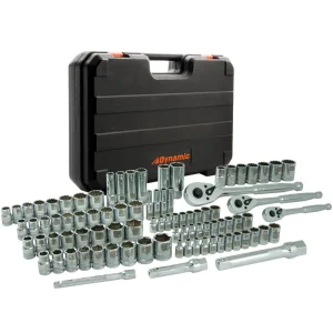 89 Piece 1/4″, 3/8″ & 1/2″ Drive Socket Set