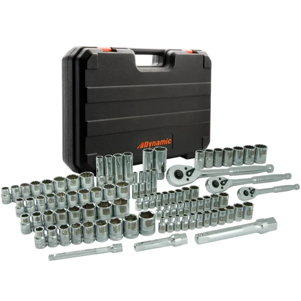 89 Piece 1/4″, 3/8″ & 1/2″ Drive Socket Set