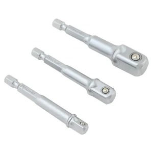 3 Piece 1/4″ Hex Socket Driver Adapter Set