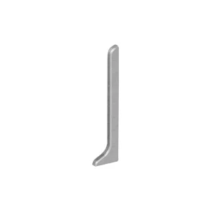 Schluter DESIGNBASE-SL End Cap (Right) | Aluminum / Brushed Stainless Appearance / 2-3/8″