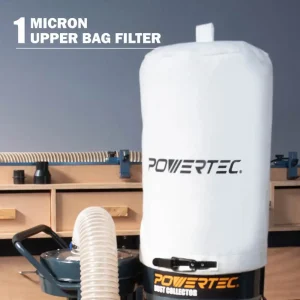 POWERTEC 1 HP Single Phase Dust Collector - view 4