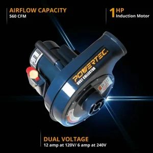 POWERTEC 1 HP Wall Dust Collector - view 2
