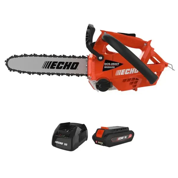 ECHO 56V 12″ Top Handle Chainsaw w/ Battery & Charger