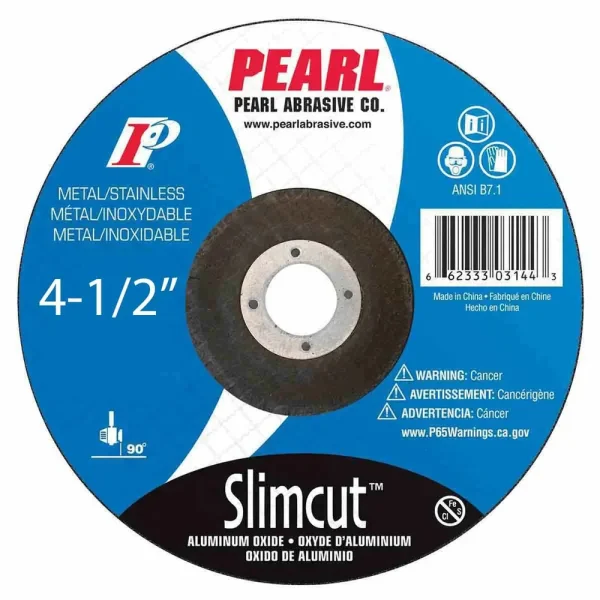 Pearl SlimCut A.O. Thin Cut-Off Wheel – 4-1/2″ x .045″ x 7/8″