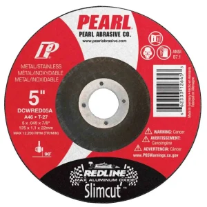 Pearl Redline SlimCut Thin Cut-Off Wheels – 5″ x .045″ x 7/8″