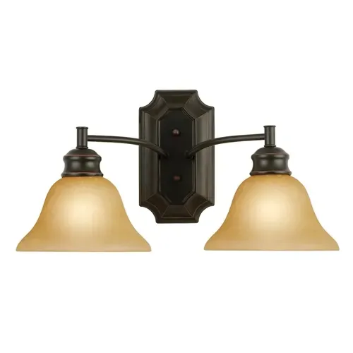 DESIGN HOUSE 504407 BRISTOL 2-LIGHT WALL MOUNT BRONZE