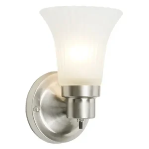 Design House Satin Nickel 1 Light Wall Sconce