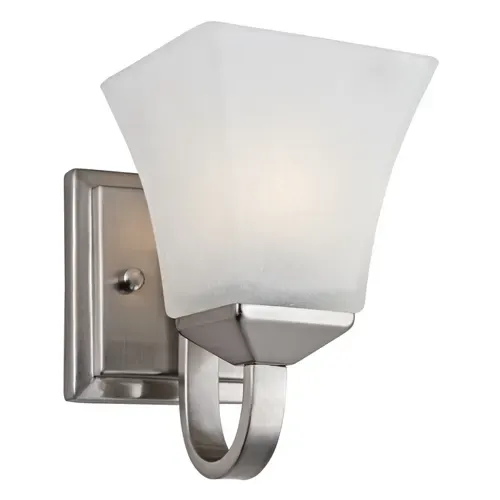 Design House Torino 1 Light Wall Sconce, Satin Nickel