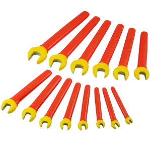 Insulated 14 Piece SAE Open End Wrench Set