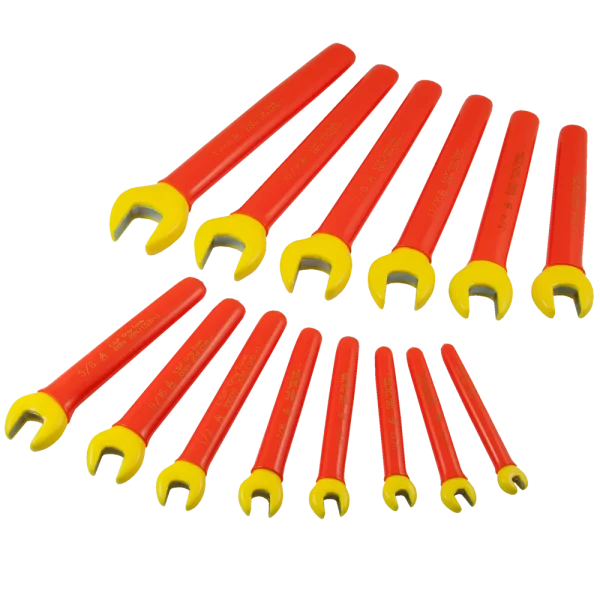 Insulated 14 Piece SAE Open End Wrench Set