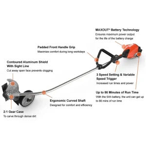 ECHO DPE-2100BT 56V Curved Shaft Edger (Tool Only) - view 3