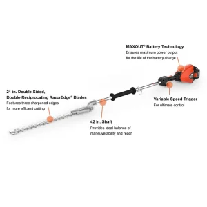 ECHO DSHC-2600S Shafted Hedge Trimmer (Tool only) - view 2