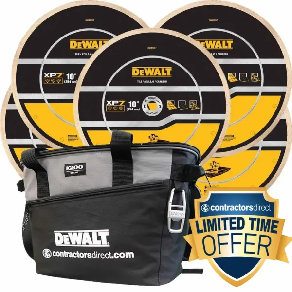 Dewalt XP7 10 Inch Tile Blade Bundle