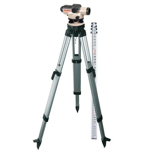 David White AL8-32 Automatic Level Package 32 Power 45-8932-1C INCHES Rod and Tripod