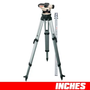 David White AL8-32 Automatic Level Package 32 Power 45-8932-1C INCHES Rod and Tripod - view 3