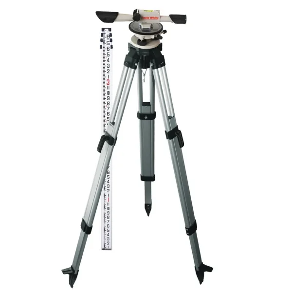 David White L6-20 Meridian Level INCHES Package with Rod and Tripod 44-8824-1C