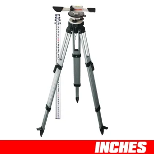 David White L6-20 Meridian Level INCHES Package with Rod and Tripod 44-8824-1C - view 4