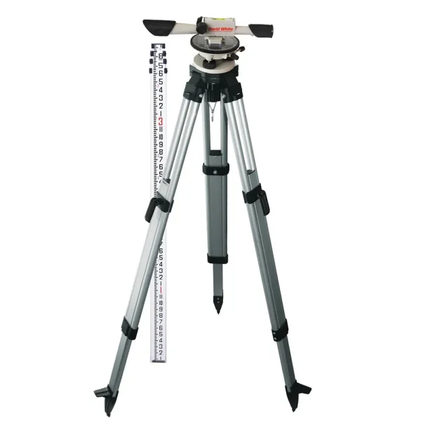 David White L6-20 Meridian Level TENTHS Package with Rod and Tripod 44-8824-1T