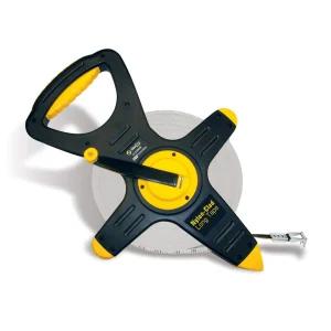 David White SitePRO 32-20080B Steel Tape 200 Feet Measurements in Ft/In/8ths (3 Tape Measures)