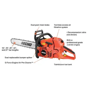 ECHO CS-620P Chainsaw | 18″ - view 3