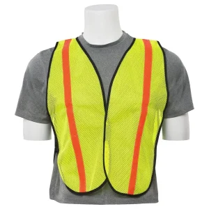 Delta Plus Economy Reflective Hook & Loop Vest – One Size Fits Most, Lime