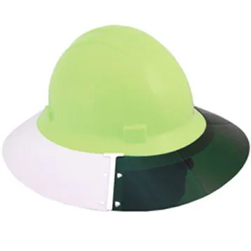 Delta Plus Sun Shield for Americana Full Brim Hard Hat, White/Smoke