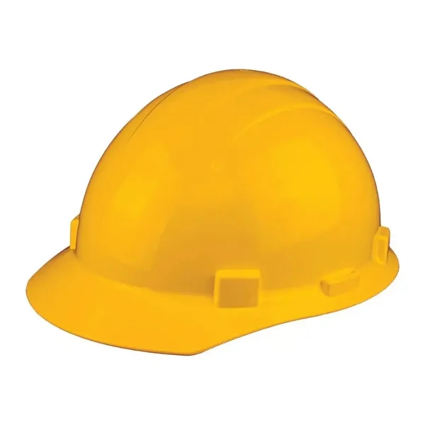 Delta Plus Yellow Ratchet Cap Style Hard Hat – Americana Mega Ratchet 4-Point Suspension with Ratchet Adjustment