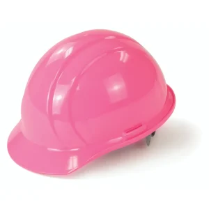 Delta Plus Pink Cap Style Hard Hat – Americana Standard with 4-Point Nylon Suspension Slide-lock Adjustment