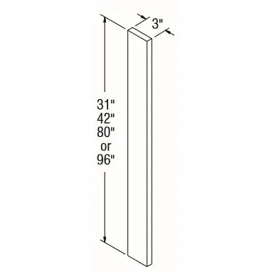 Aristokraft 193 F331 198 3 X 31 FILLER DURHAM