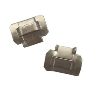 Fechometal USA 1/2″ Stainless Steel 201 EAR-LOKT Buckles – 100/box .045 Thickness - view 2
