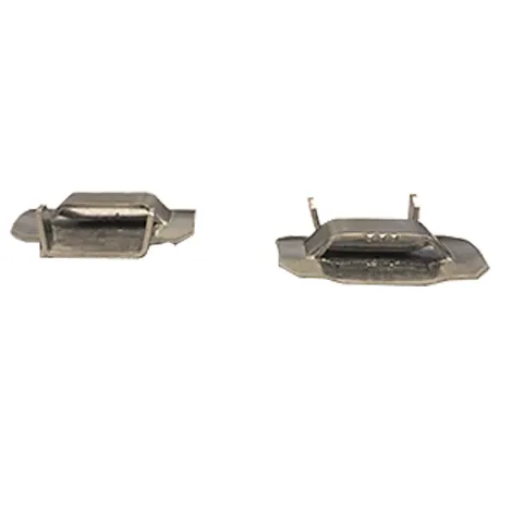 Fechometal USA 5/8″ Stainless Steel 201 Ear-Lokt Buckles – 100/box, .045″ Thickness
