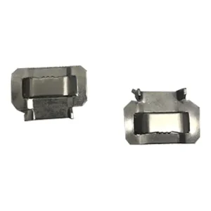 Fechometal USA 5/8″ Stainless Steel 201 Ear-Lokt Buckles – 100/box, .045″ Thickness - view 2