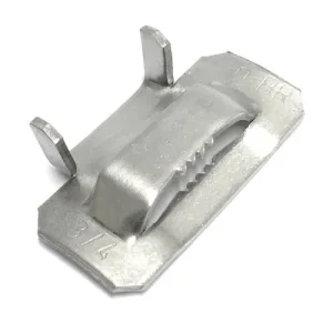 Fechometal USA 3/4″ Stainless Steel 201 Ear-Lokt Buckles – 100/box, .070″ Thickness