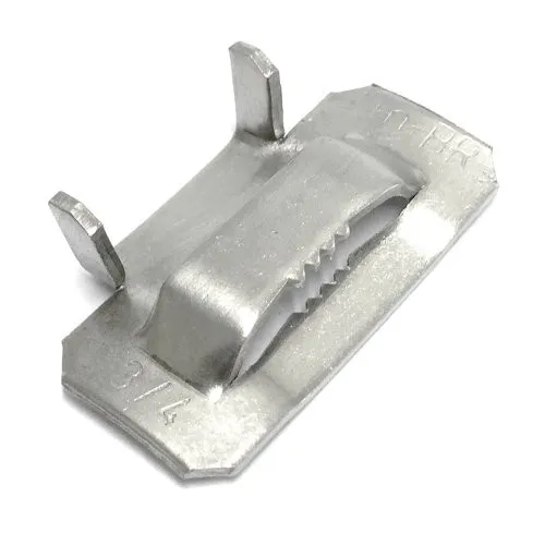 Fechometal USA 3/4″ Stainless Steel 201 Ear-Lokt Buckles – 100/box, .070″ Thickness