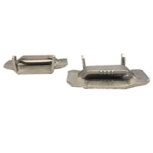Fechometal USA 3/4″ Stainless Steel 201 Ear-Lokt Buckles – 100/box, .070″ Thickness - view 2