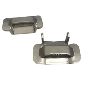 Fechometal USA 3/4″ Stainless Steel 201 Ear-Lokt Buckles – 100/box, .070″ Thickness - view 3