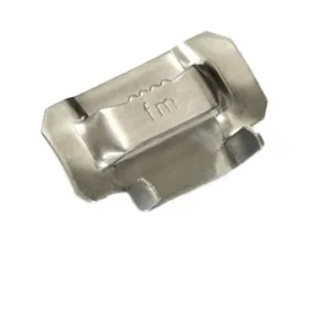 Fechometal USA 1″ Stainless Steel 304 Ear-Lokt Buckles, 25/Box, 0.079″ Thickness