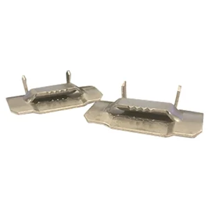 Fechometal USA 1.25″ Stainless Steel 304 Ear-Lokt Buckles – 25/box, .079″ Thickness