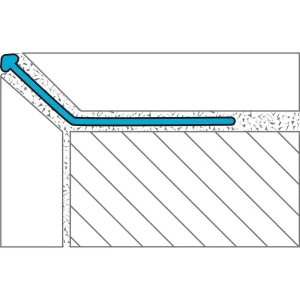 Laticrete Finishing Profiles – Style 1 | Tex Aluminum / 1/2″ / Antique White - view 3