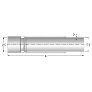 4″ Bullet Resistant Fiberglass O-Ring Expansion Joint – F 24-4017 - view 2