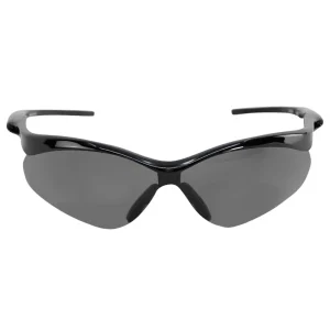 Global Glove & Safety Spearfish Smoke Lens with Black Frame Protective EyeWear – Includes Retainer Cord - view 2